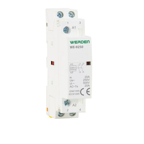 CONTACTOR MODULAR ESTRECHO  2P 20 A 4.5KW