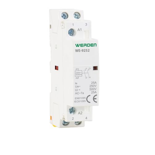 CONTACTOR MODULAR ESTRECHO 2P 25 A 5.5 KW