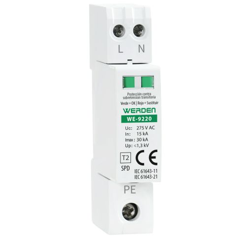 LIMITADOR SOBRETENSION TRANSITORIO 1P+N