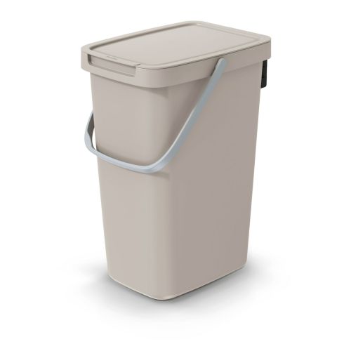 CUBO RECICLAJE APILABLE MARRON 12L