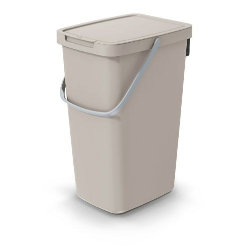 CUBO RECICLAJE APILABLE MARRON 20L