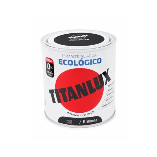 ESMALTE AL AGUA ECOLOGICO NEGRO BRILLANTE 250ML