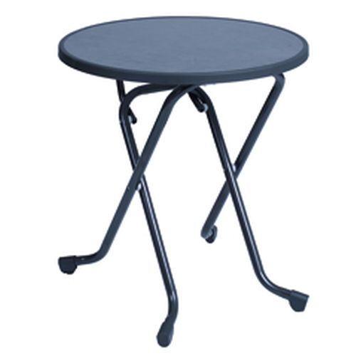 MESA PLEGABLE DIAMETRO 70CM GRIS