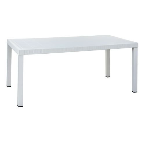 MESA BRIO EXTEND PATAS ALUMINIO 180X95X73CM BLANCA
