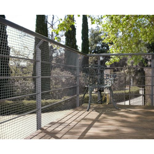 MALLA CUADRADA C-123 BLANCA 20X20MM ROLLO 25MTS