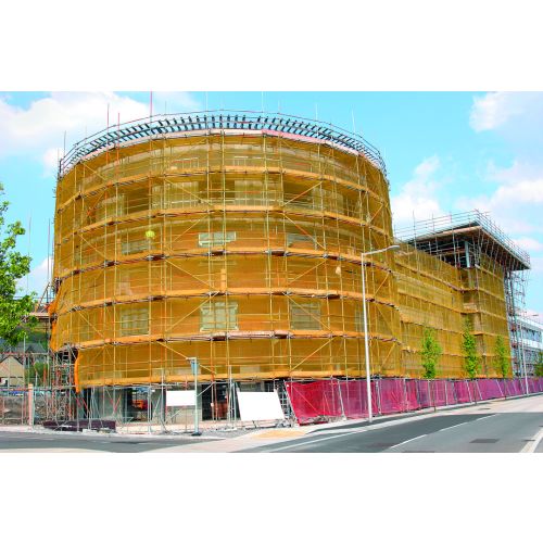 MALLA PROTECTORA FACHADAS RASCHEL G6050 AZUL 3X10