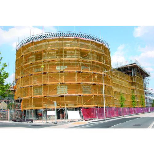 MALLA PROTECTORA FACHADAS RASCHEL G6050 AZUL 3X20