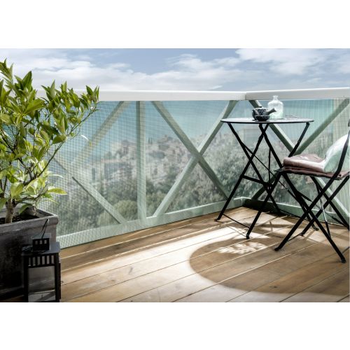 TELA PLASTICO CUADRANET 5X5MM 1X5M VERDE