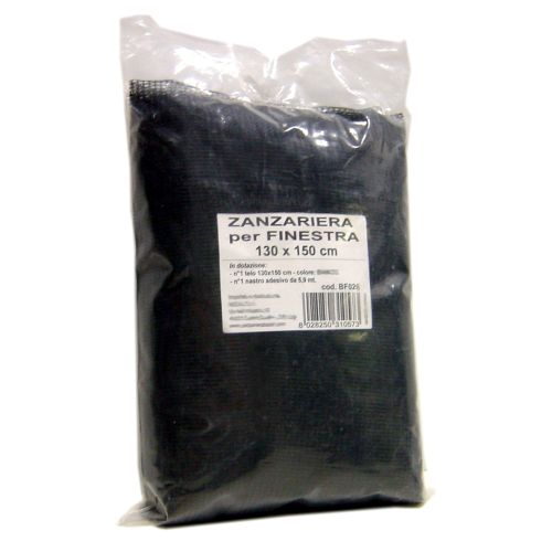 MOSQUITERA VELCRO VENTANA NEGRO 130X150CM