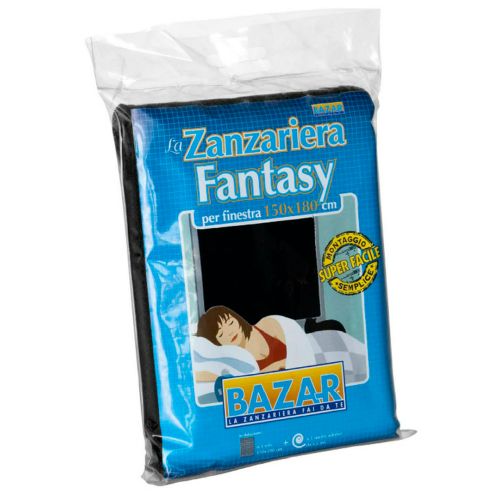 MOSQUITERA VELCRO VENTANA NEGRO 150X180CM