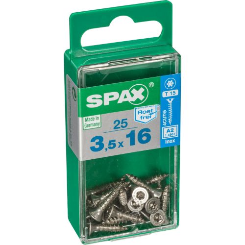 TIRAFONDO INOX A2 TORX 3.5X16 C25