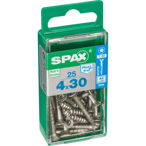 TIRAFONDO INOX A2 TORX 4X30 C25
