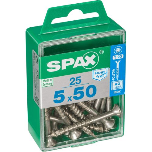 TIRAFONDO INOX A2 TORX 5X50 C25