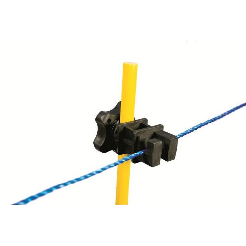 PIQUETA FIBRA AMARILLA 120CM + AISLADOR