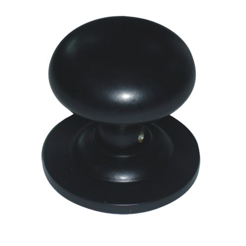 POMO PUERTA LISO NEGRO 70X85MM