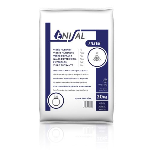 VIDRIO FINO PARA FILTRO DE PISCINAS 20KG