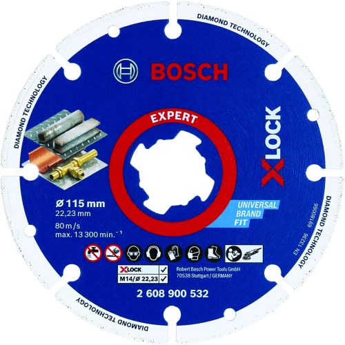 DISCO CORTE DIAMANTE METAL X-LOCK 115MM