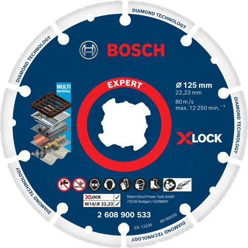 DISCO CORTE DIAMANTE METAL X-LOCK 125MM