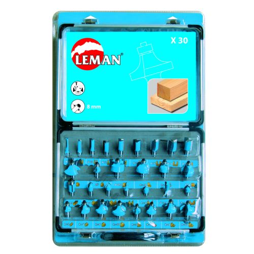 MALETIN ALUMINIO 30 FRESAS CARBURO PARA MADERA