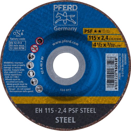 DISCO ACERO EH 115X2,4X22 A46P PFERD