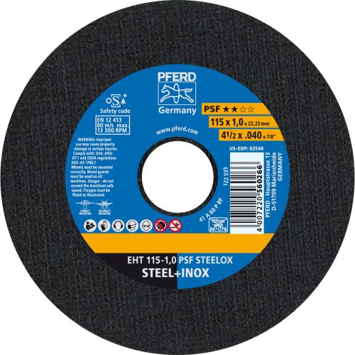 DISCO INOX EHT 115X1X22 A60PPS PFERD