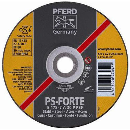 DISCO DESBASTE E125-7 A30 PPSF PFERD
