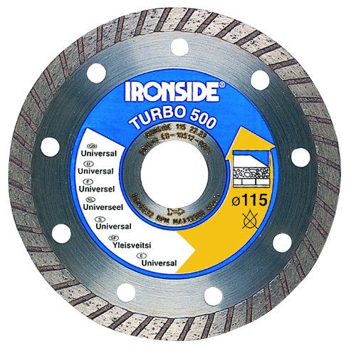 DISCO DIAMANTE TURBO 500 230MM IRONSIDE