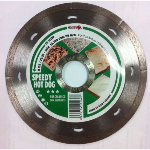 DISCO SPEEDY HOT DOG PORCELANICO 115MM