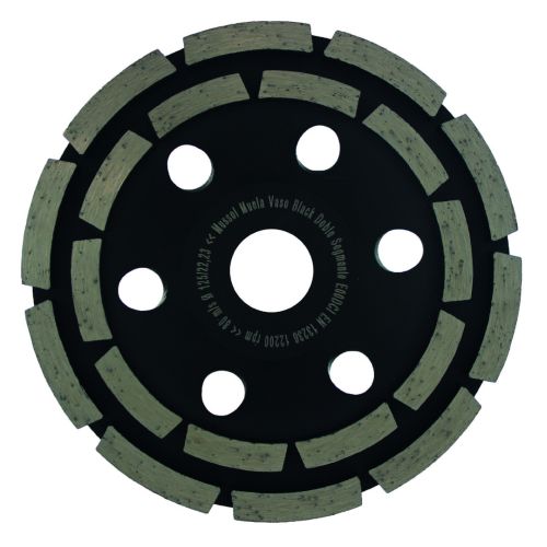 VASO DE AMOLAR BLACK DOBLE SEGMENTO 125MM