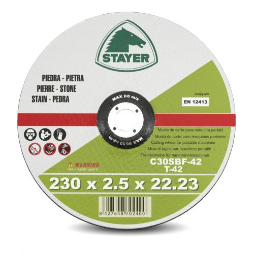 DISCO CORTE PIEDRA 230X2.5X22.2