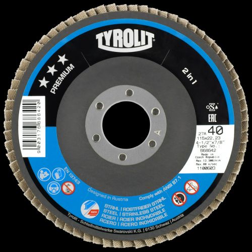 DISCO LAMINAS ZIRC.115X22 LVZ38 TAF 60