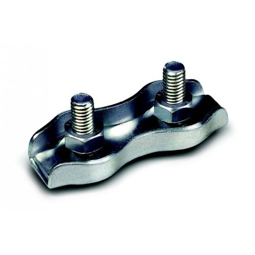 SUJETACABLE PLANO CINCADO 2 TORNILLOS 5MM