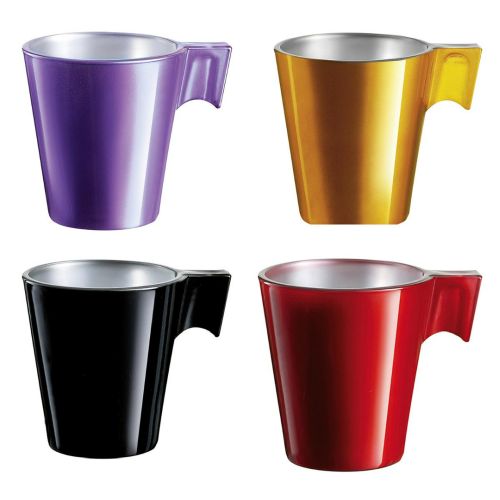 SET 4 TAZAS VIDRIO FLASHY EXPRESSO 8CL