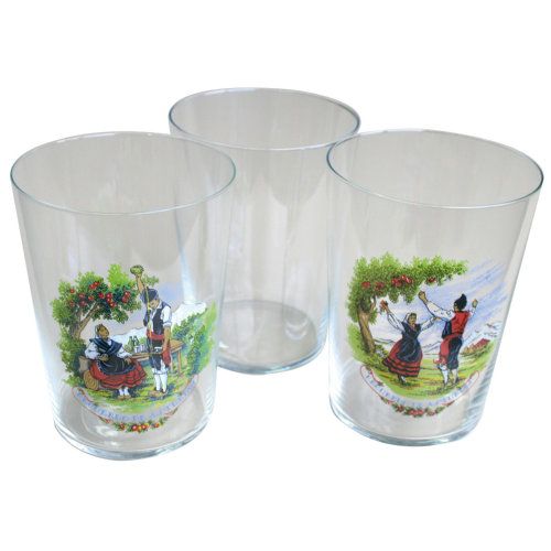 VASO SIDRA SIN BORDE DECORADO