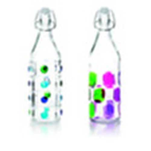 BOTELLA CRISTAL DECORADA 1L