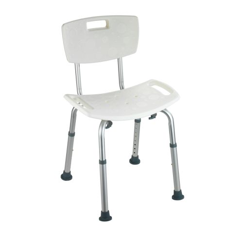 TABURETE DUCHA SECURA CON RESPALDO Y REGULABLE