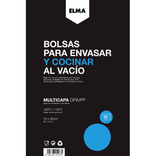 BOLSA COCCION UDOM 15X30 50 UNIDADES