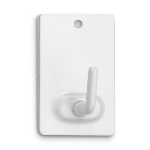 PERCHA ADHESIVO BLANCo 2 UNIDADES 118X85X19