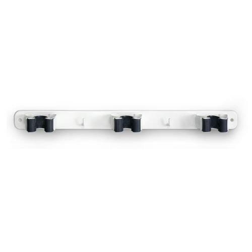 COLGADOR ESCOBA ADHES. 2 BLANCO 3034
