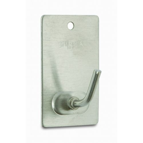 PERCHA ADHESIVA ACERO INOX 3/UNID