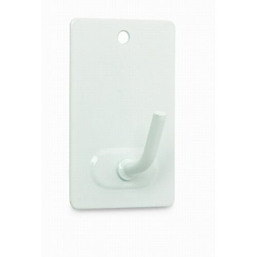 PERCHA ADHESIVA LACADO BLANCO 3/UNID