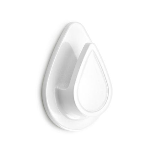 PERCHA ADHESIVA GOTA BLANCA