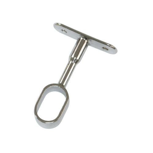 SOPORTE CENTRAL OVAL 25X15X72MM CROMADO 2 UNIDADES