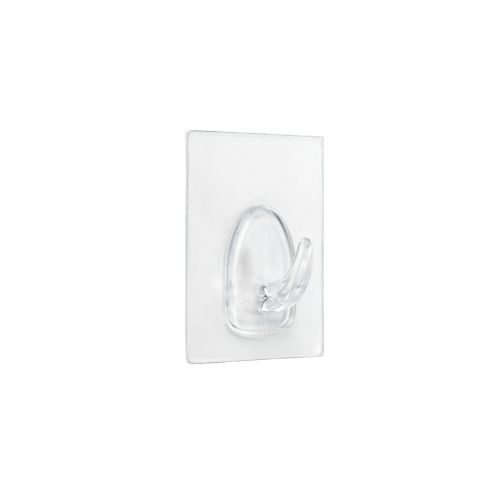 COLGADOR ADHERENTE REUTILIZ. BASE 60X47MM TRANSP.