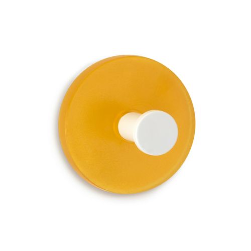PERCHA ADHESIVA CIRCULAR 2UDS NARANJA