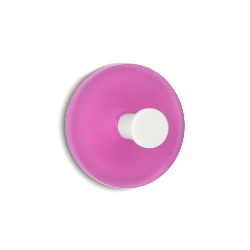 PERCHA ADHESIVA CIRCULAR 2UDS ROSA