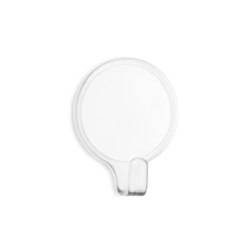 PERCHA ADHESIVA CIRCULAR 2UDS TRANSPARENTE