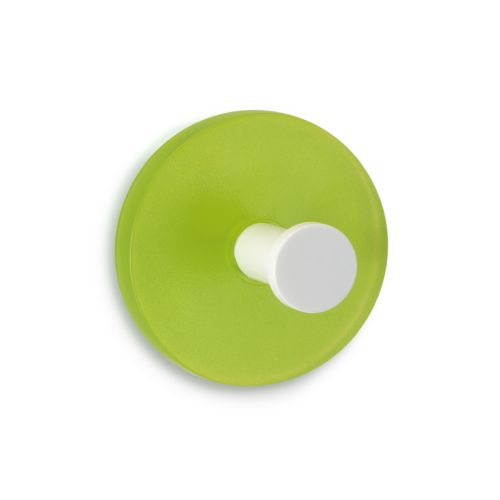 PERCHA ADHESIVA CIRCULAR 2UDS VERDE