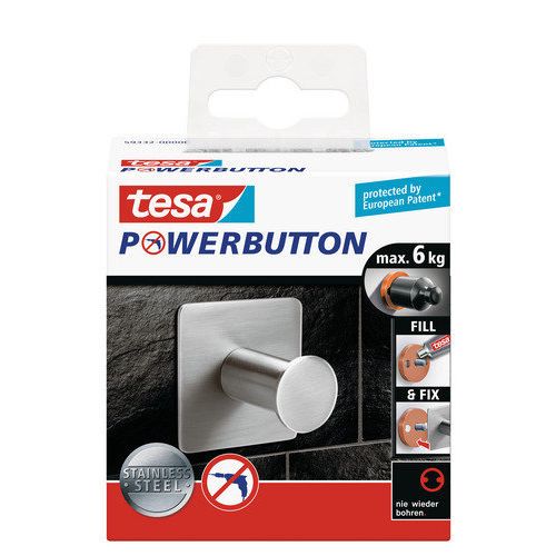 GANCHO POWERBUTTON CLASSIC CUADRADO MAXIMO 6KG