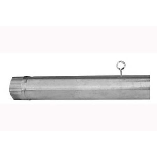 TUBO ESTUFA GALV. 090 C/LLAVE THECA